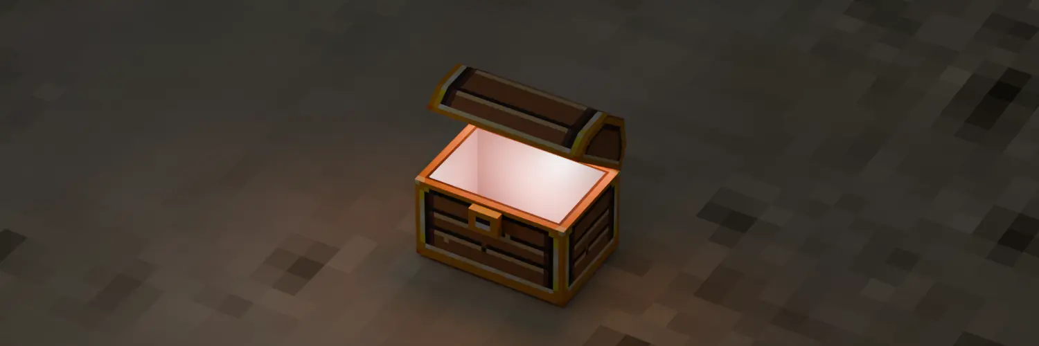 Made a low poly chest box model with Blender